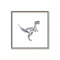 Picture of Gray Dino VI _GroupedProduct_Square_Mini_ _GroupedProduct_Square_Canvas_Framed_