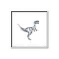 Picture of Gray Dino VI _GroupedProduct_Square_Mini_ _GroupedProduct_Square_Canvas_Framed_