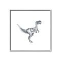 Picture of Gray Dino VI _GroupedProduct_Square_Mini_ _GroupedProduct_Square_Canvas_Framed_