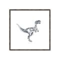 Picture of Gray Dino VI _GroupedProduct_Square_Mini_ _GroupedProduct_Square_Canvas_Framed_