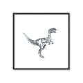 Picture of Gray Dino VI _GroupedProduct_Square_Mini_ _GroupedProduct_Square_Canvas_Framed_