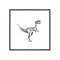 Picture of Gray Dino VI _GroupedProduct_Square_Mini_ _GroupedProduct_Square_Canvas_Framed_