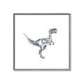 Picture of Gray Dino VI _GroupedProduct_Square_Mini_ _GroupedProduct_Square_Canvas_Framed_