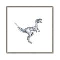 Picture of Gray Dino VI _GroupedProduct_Square_Mini_ _GroupedProduct_Square_Canvas_Framed_