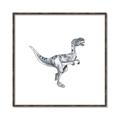 Picture of Gray Dino VI _GroupedProduct_Square_Mini_ _GroupedProduct_Square_Canvas_Framed_