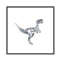 Picture of Gray Dino VI _GroupedProduct_Square_Mini_ _GroupedProduct_Square_Canvas_Framed_