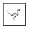 Picture of Gray Dino VI _GroupedProduct_Square_Mini_ _GroupedProduct_Square_Canvas_Framed_