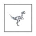 Picture of Gray Dino VI _GroupedProduct_Square_Mini_ _GroupedProduct_Square_Canvas_Framed_