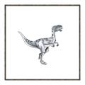 Picture of Gray Dino VI _GroupedProduct_Square_Mini_ _GroupedProduct_Square_Canvas_Framed_