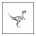 Picture of Gray Dino VI _GroupedProduct_Square_Mini_ _GroupedProduct_Square_Canvas_Framed_