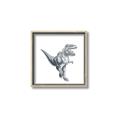 Picture of Gray Dino VII _GroupedProduct_Square_Mini_ _GroupedProduct_Square_Canvas_Framed_