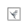 Picture of Gray Dino VII _GroupedProduct_Square_Mini_ _GroupedProduct_Square_Canvas_Framed_