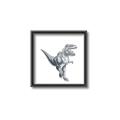 Picture of Gray Dino VII _GroupedProduct_Square_Mini_ _GroupedProduct_Square_Canvas_Framed_