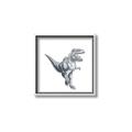 Picture of Gray Dino VII _GroupedProduct_Square_Mini_ _GroupedProduct_Square_Canvas_Framed_