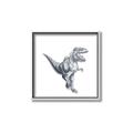 Picture of Gray Dino VII _GroupedProduct_Square_Mini_ _GroupedProduct_Square_Canvas_Framed_