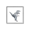Picture of Gray Dino VII _GroupedProduct_Square_Mini_ _GroupedProduct_Square_Canvas_Framed_
