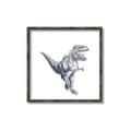 Picture of Gray Dino VII _GroupedProduct_Square_Mini_ _GroupedProduct_Square_Canvas_Framed_