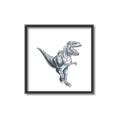 Picture of Gray Dino VII _GroupedProduct_Square_Mini_ _GroupedProduct_Square_Canvas_Framed_