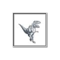 Picture of Gray Dino VII _GroupedProduct_Square_Mini_ _GroupedProduct_Square_Canvas_Framed_