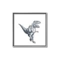 Picture of Gray Dino VII _GroupedProduct_Square_Mini_ _GroupedProduct_Square_Canvas_Framed_