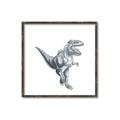Picture of Gray Dino VII _GroupedProduct_Square_Mini_ _GroupedProduct_Square_Canvas_Framed_