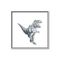 Picture of Gray Dino VII _GroupedProduct_Square_Mini_ _GroupedProduct_Square_Canvas_Framed_