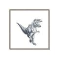 Picture of Gray Dino VII _GroupedProduct_Square_Mini_ _GroupedProduct_Square_Canvas_Framed_