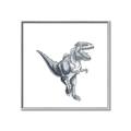Picture of Gray Dino VII _GroupedProduct_Square_Mini_ _GroupedProduct_Square_Canvas_Framed_