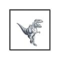 Picture of Gray Dino VII _GroupedProduct_Square_Mini_ _GroupedProduct_Square_Canvas_Framed_