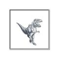 Picture of Gray Dino VII _GroupedProduct_Square_Mini_ _GroupedProduct_Square_Canvas_Framed_