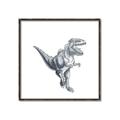 Picture of Gray Dino VII _GroupedProduct_Square_Mini_ _GroupedProduct_Square_Canvas_Framed_