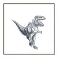 Picture of Gray Dino VII _GroupedProduct_Square_Mini_ _GroupedProduct_Square_Canvas_Framed_
