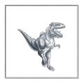 Picture of Gray Dino VII _GroupedProduct_Square_Mini_ _GroupedProduct_Square_Canvas_Framed_