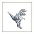 Picture of Gray Dino VII _GroupedProduct_Square_Mini_ _GroupedProduct_Square_Canvas_Framed_