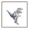 Picture of Gray Dino VII _GroupedProduct_Square_Mini_ _GroupedProduct_Square_Canvas_Framed_