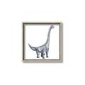 Picture of Gray Dino VIII _GroupedProduct_Square_Mini_ _GroupedProduct_Square_Canvas_Framed_