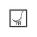 Picture of Gray Dino VIII _GroupedProduct_Square_Mini_ _GroupedProduct_Square_Canvas_Framed_
