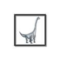 Picture of Gray Dino VIII _GroupedProduct_Square_Mini_ _GroupedProduct_Square_Canvas_Framed_