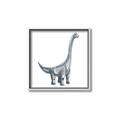 Picture of Gray Dino VIII _GroupedProduct_Square_Mini_ _GroupedProduct_Square_Canvas_Framed_