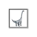 Picture of Gray Dino VIII _GroupedProduct_Square_Mini_ _GroupedProduct_Square_Canvas_Framed_