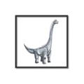 Picture of Gray Dino VIII _GroupedProduct_Square_Mini_ _GroupedProduct_Square_Canvas_Framed_