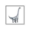 Picture of Gray Dino VIII _GroupedProduct_Square_Mini_ _GroupedProduct_Square_Canvas_Framed_