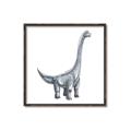 Picture of Gray Dino VIII _GroupedProduct_Square_Mini_ _GroupedProduct_Square_Canvas_Framed_