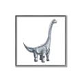 Picture of Gray Dino VIII _GroupedProduct_Square_Mini_ _GroupedProduct_Square_Canvas_Framed_