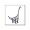 Picture of Gray Dino VIII _GroupedProduct_Square_Mini_ _GroupedProduct_Square_Canvas_Framed_