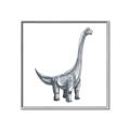 Picture of Gray Dino VIII _GroupedProduct_Square_Mini_ _GroupedProduct_Square_Canvas_Framed_