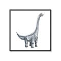 Picture of Gray Dino VIII _GroupedProduct_Square_Mini_ _GroupedProduct_Square_Canvas_Framed_