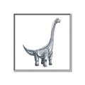 Picture of Gray Dino VIII _GroupedProduct_Square_Mini_ _GroupedProduct_Square_Canvas_Framed_