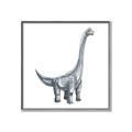 Picture of Gray Dino VIII _GroupedProduct_Square_Mini_ _GroupedProduct_Square_Canvas_Framed_