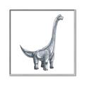Picture of Gray Dino VIII _GroupedProduct_Square_Mini_ _GroupedProduct_Square_Canvas_Framed_